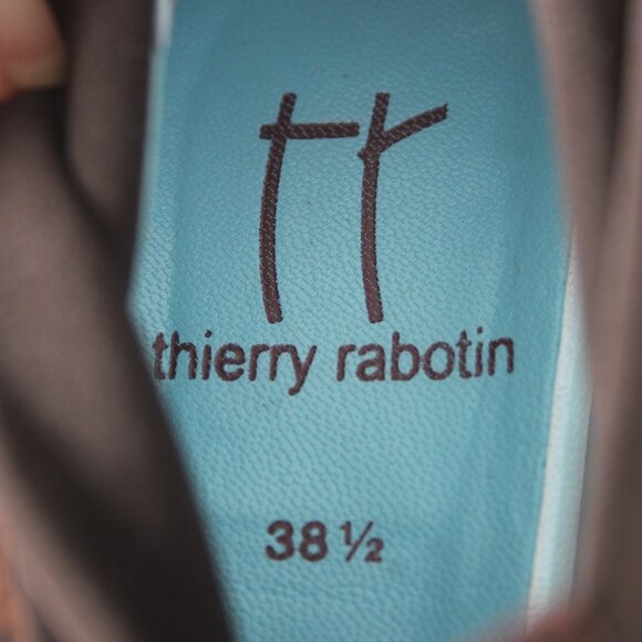 Thierry Rabotin Booties Rena Sz 38.5 Brown Animal Print 2" Ankle Booties - Picture 11 of 13